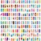 PointZero Pro Airbrush Nail Art Paint Stencil Kit Design Set 9
